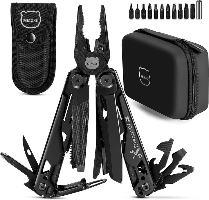 MIAOKE Multitool 23 in 1 mit Premium-Geschenkbox, Schraubendreher Säge Schraubendreher Flaschenöffne