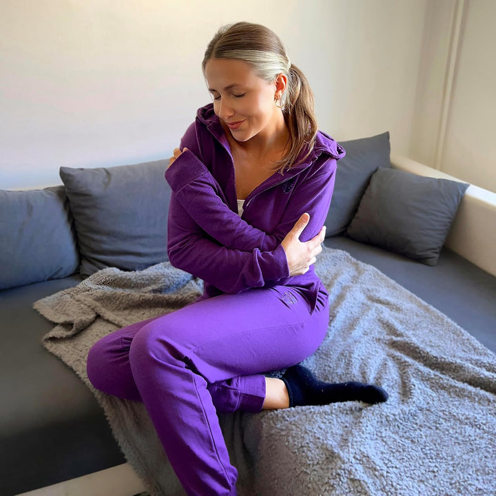 Gennadi Hoppe Damen Jogginganzug Trainingsanzug Sportanzug S blau (navy), S blau (navy)