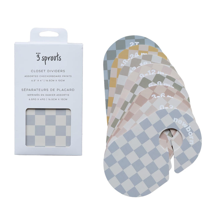 3 Sprouts - Grössentrenner Baby für Kleiderstange, Grössentrenner Baby, Doppelseitiges Babykleidung