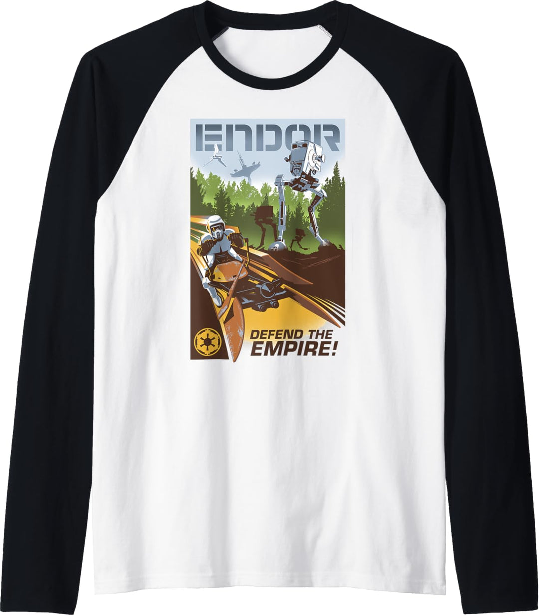 Star Wars Endor Defend The Empire Collage Poster Raglan