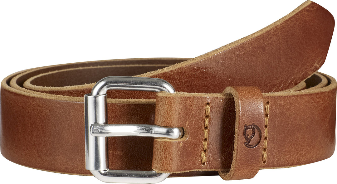 Fjällräven Unisex Singi Gürtel 2.5 Cm 85cm Leather Cognac, 85cm Leather Cognac