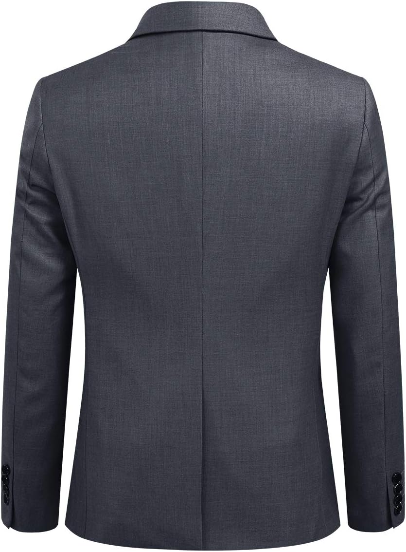 YOUTHUP Herren 2 Teilig Anzug Modern Slim fit Anzüge Einreiher Anzugsjacke Anzughose Business Hochze