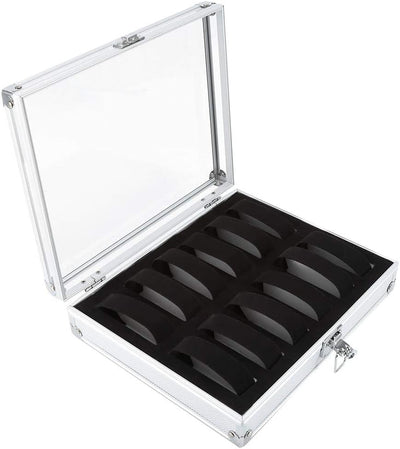 Sutinna Aluminium-Uhrenbox, multifunktionale Schmuckschatulle Uhren-Aufbewahrungsbox, Uhrenbox, für