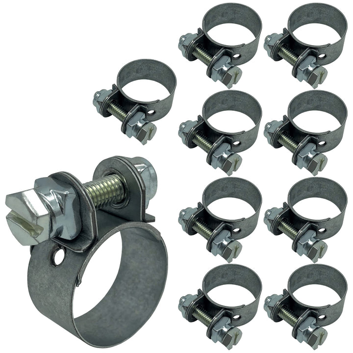 10x Schlauchschelle für Bremsschlauch 11x3,5 18mm Ø Schelle 12mm breit Druckluft LKW Anhänger Auflie