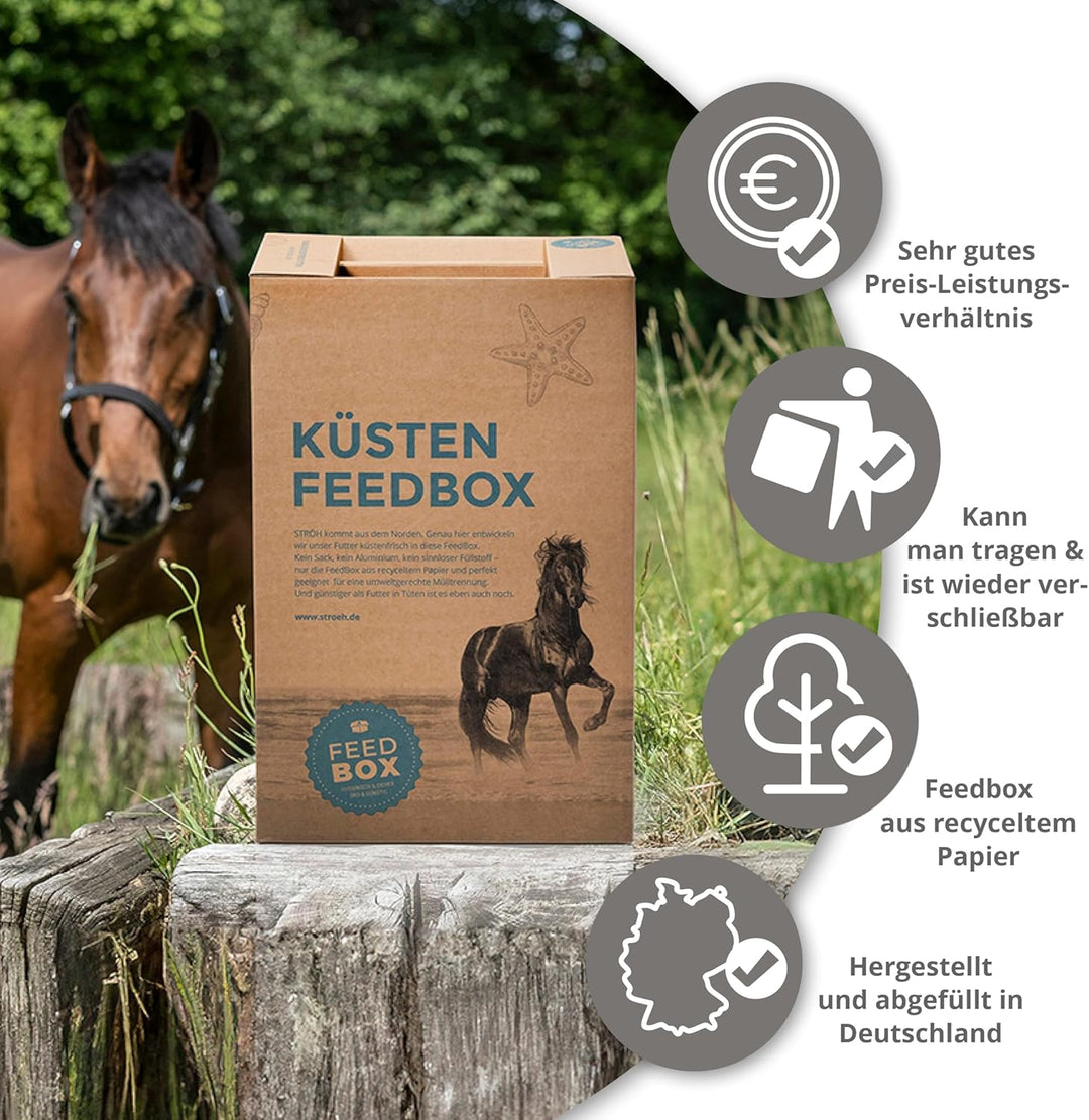 STRÖH Magenruhe Pferd (5kg Feedbox) • STRÖH Magenruhe Pferd (1kg) • Für Pferde Magen, Darm & Verdauu