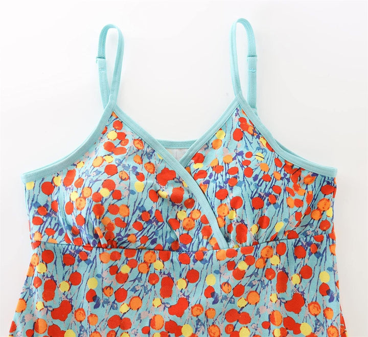 ZUMIY Schwangerschaft Stillen Top, Damen Baumwolle Umstandskleidung Schlaf Ärmellos Cami mit Verstel