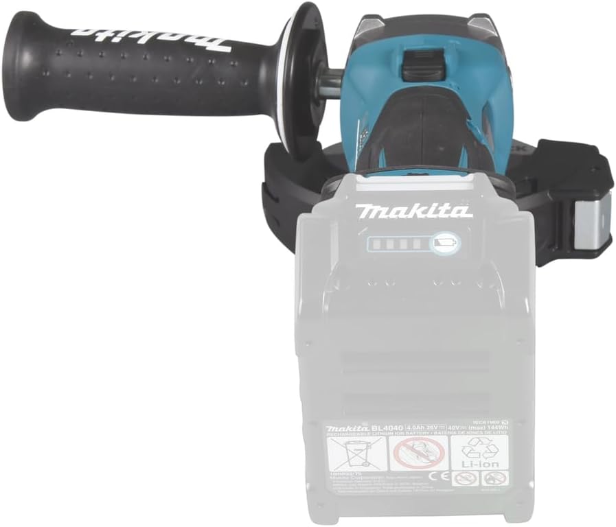 Makita GA041GZ Akku-Winkelschleifer 40V max. (ohne Akku, ohne Ladegerät), Petrol, Schwarz