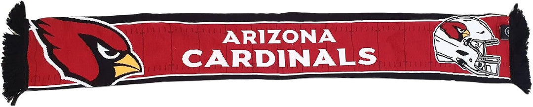 Great Branding NFL Jaquard Schal American Football Teamlogo Helm Fanschal Fransen Arizona Cardinals