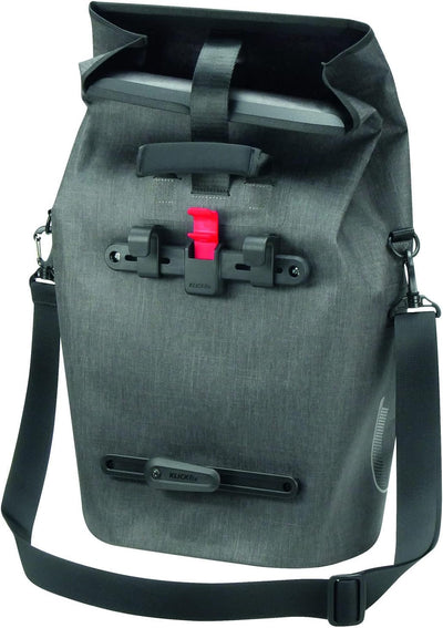 KLICKfix Unisex – Erwachsene Lightpack Gepäckträgertasche, Grau, One Size Einheitsgrösse, Einheitsgr