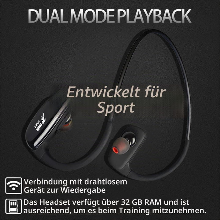 CYBORIS 16 GB eingebauter Speicher MP3-Player Bluetooth Headset Schwimmen Laufen Kopfhörer IPX7 Wass