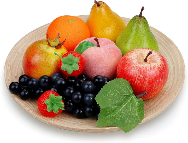 Lorigun 9 PCS Künstliche Früchte, Falsche Früchte für Dekoration Lebensecht, Assorted Faux Fruits De