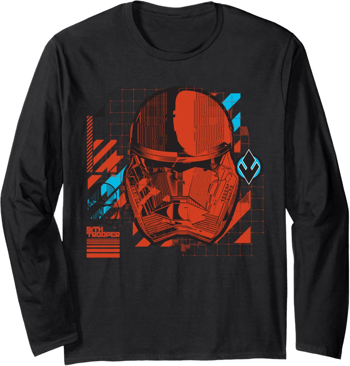 Star Wars The Rise of Skywalker Sith Trooper Grid Langarmshirt