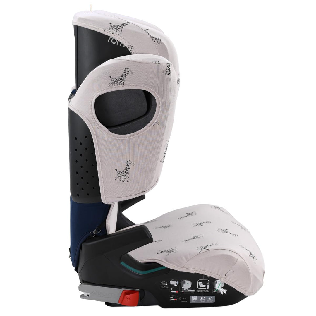 JYOKO KIDS Schutzhülle kompatibel mit Romer Kidfix (Romer Kidfix M I-SIZE, Giraffe)