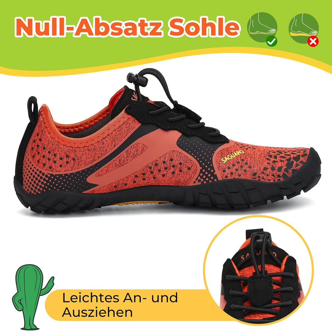 SAGUARO Barfussschuhe Kinder Barfussschuhe Schnell Trocknend Badeschuhe für Jungen Mädchen Gr.24-36,