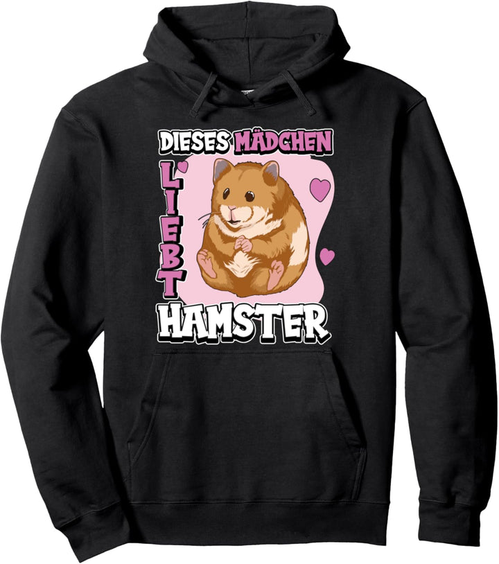 Kinder Dieses Mädchen liebt Hamster Pullover Hoodie