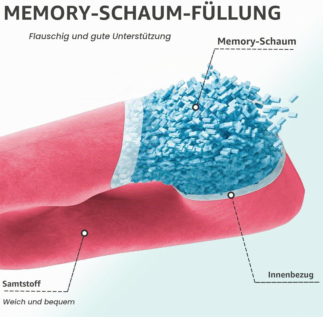 Schwangerschaftskissen aus geschreddertem Memory-Schaum zum Schlafen, Mutterschaftskissen für Schwan