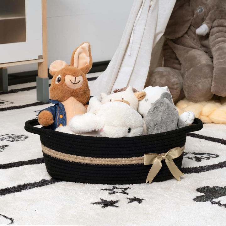 TIMEYARD Aufbewahrungskorb, Geschenkkorb Leer, Baumwolle Organizer Korb für Handtücher, Snacks, Hund