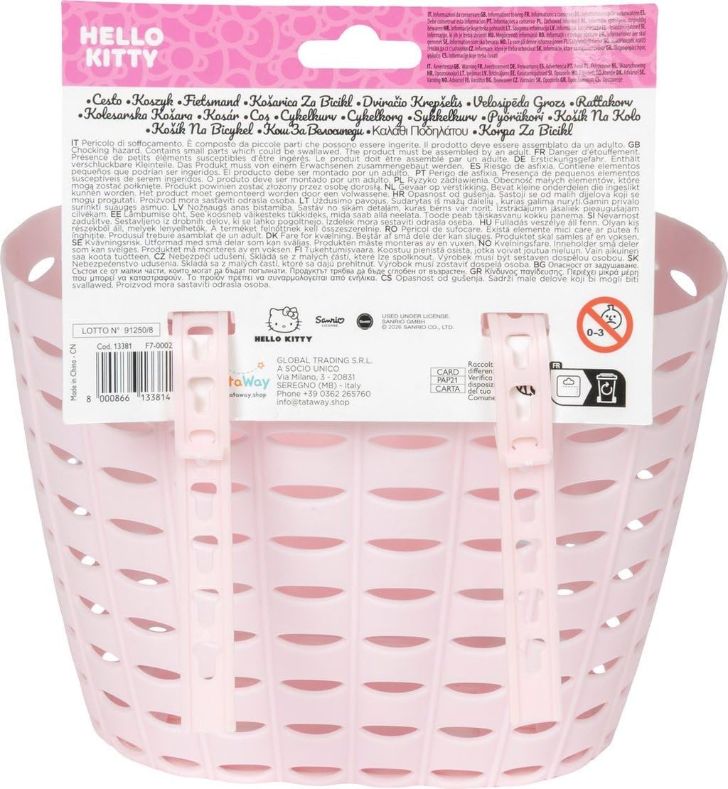 Tataway Hello Kitty Aufbewahrungskorb — leichte und farbenfrohe Aufbewahrungsbox für Schlafzimmer, B