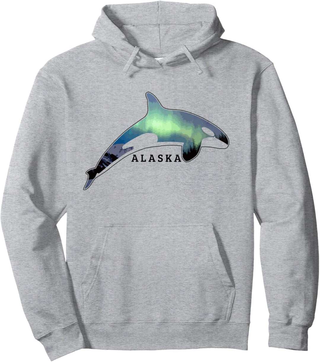 Alaska Orca Wal Alaskan Nature Pullover Hoodie
