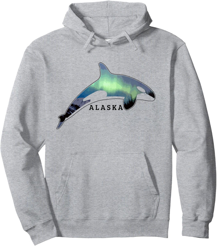 Alaska Orca Wal Alaskan Nature Pullover Hoodie
