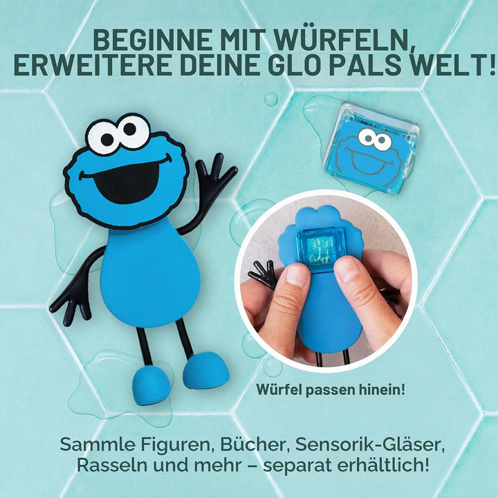 Glo Pals Cookie Monster Cubes Cookie Monster blau, Cookie Monster blau