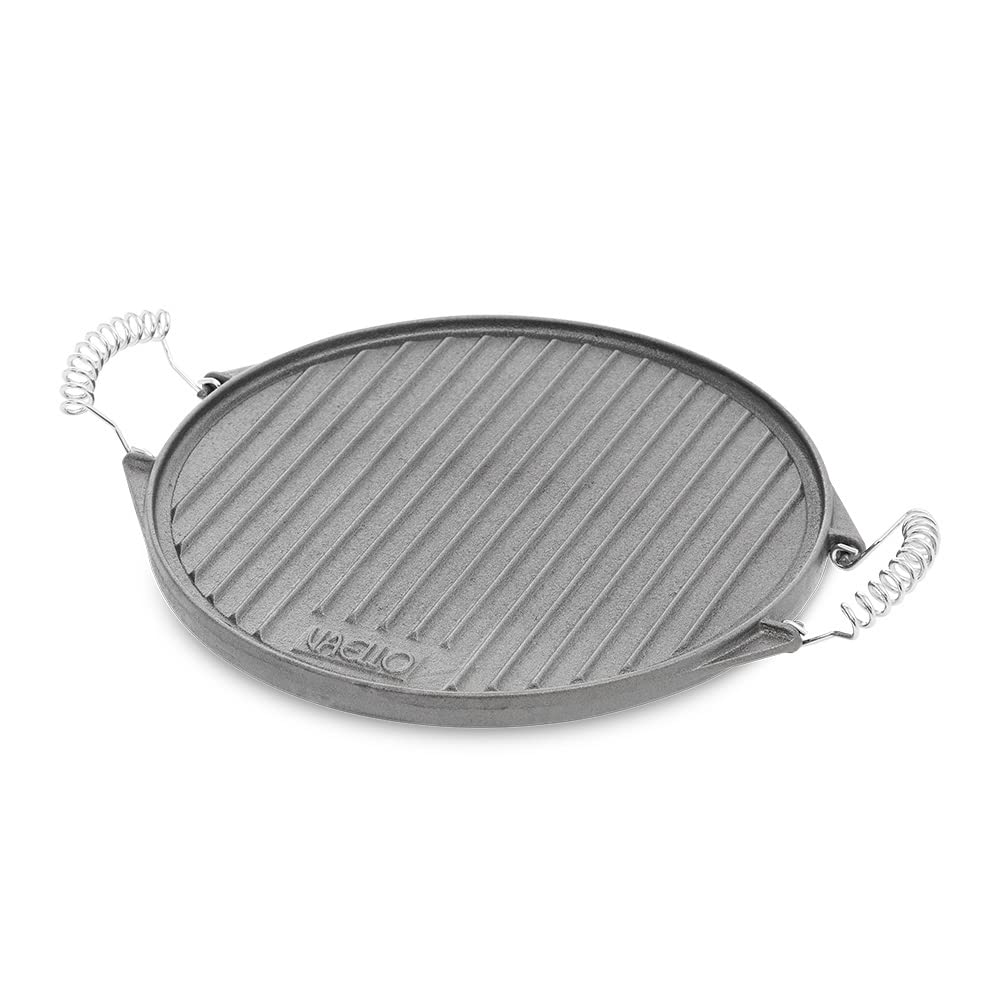 Vaello La Valenciana 3442 Gusseisen-Grillplatte, rund, 43 cm, 5.3 Cubic_Centimeters, Silber One size