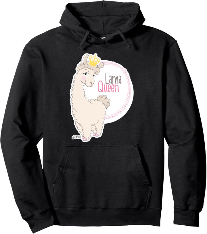 "Lama Queen" designed by NICI Pullover Hoodie