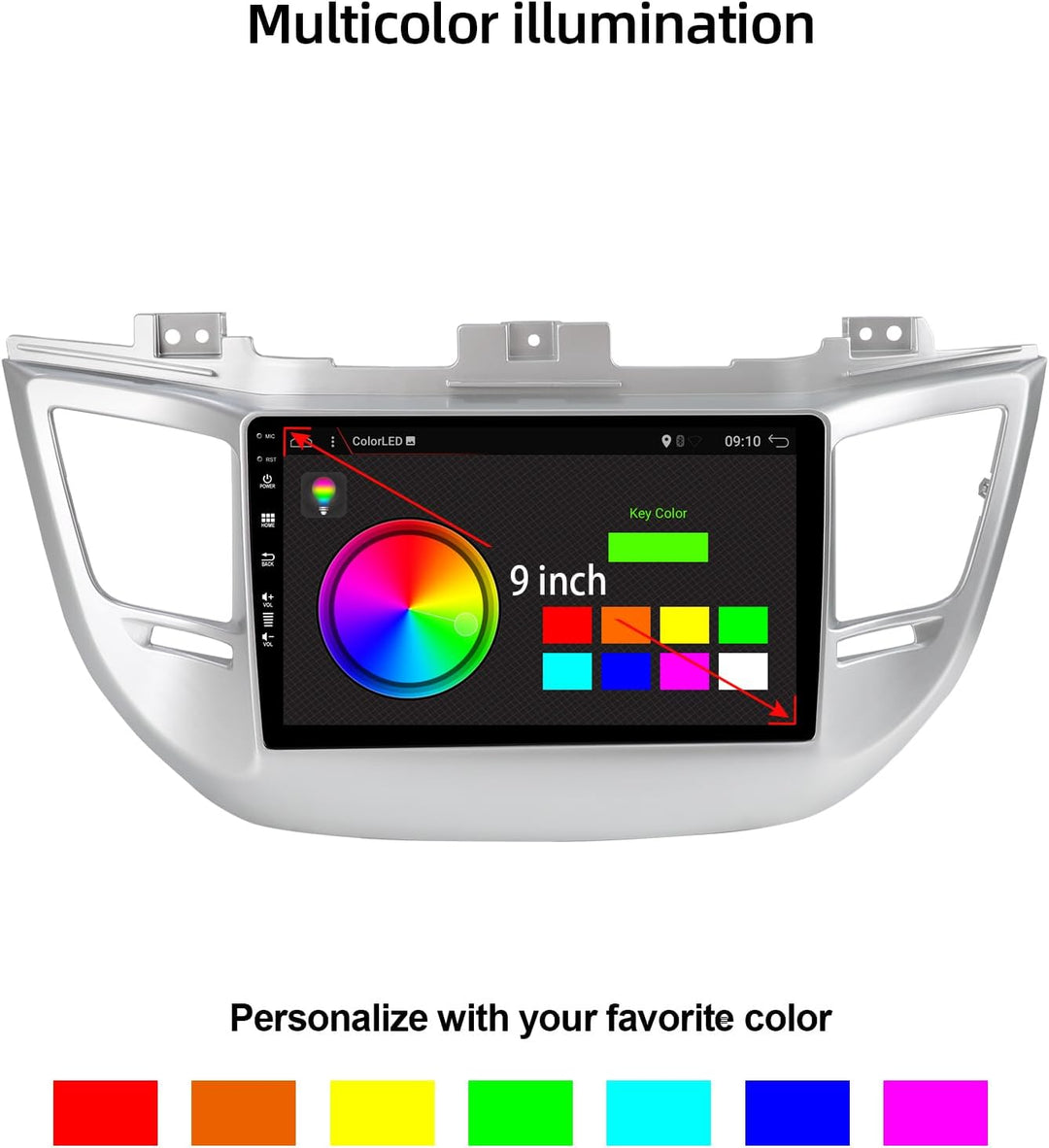 PX6 Android 12 IPS Autoradio Passt für Hyundai Tucson (2014-2018) - 4G+64G - RückfahrKamera KOSTENLO
