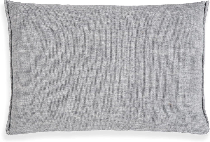 KNIT FACTORY - Noa Kissen - Grau - 60x40 cm 60x40 cm Grau, 60x40 cm Grau