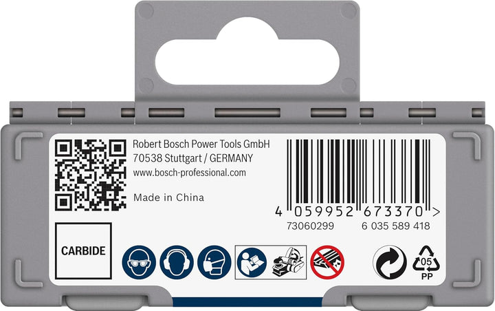 Bosch 10x PRO Hobelmesser (für Kunststoffbeschichtete Platten, Hartholz, 82 x 5,5 x 1,1 mm, Professi