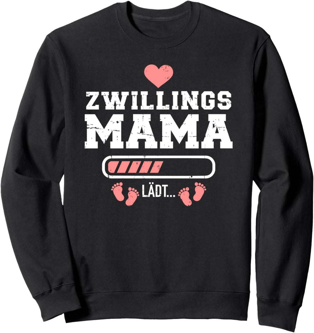 Zwillinge Mama lädt Ladebalken Sweatshirt