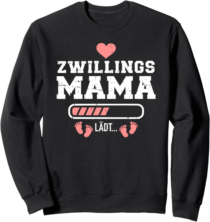 Zwillinge Mama lädt Ladebalken Sweatshirt