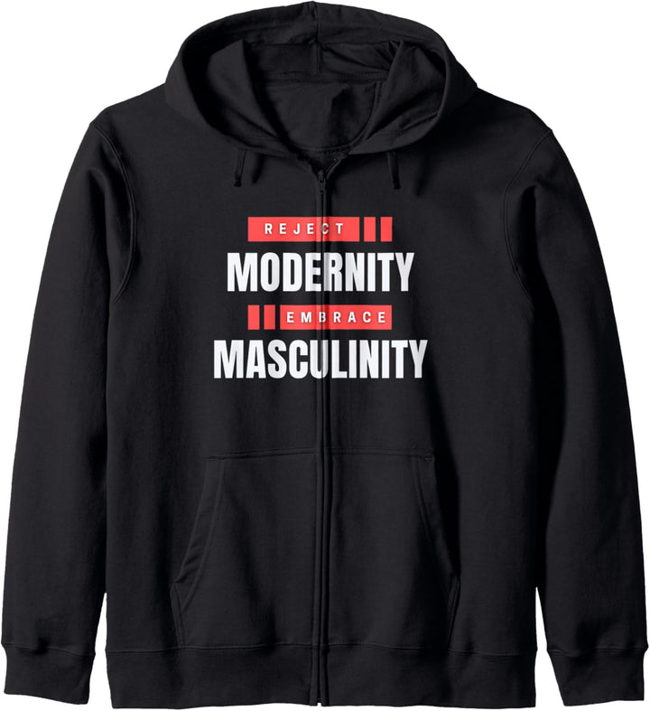 Reject Modernity Embrace Maskulinität, Zyzz, männliche Bodybuilder Kapuzenjacke