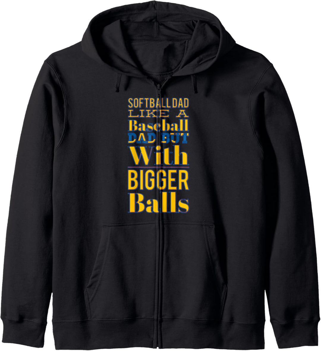 Softball Papa Mit Grösseren Bällen Vaters Kapuzenjacke