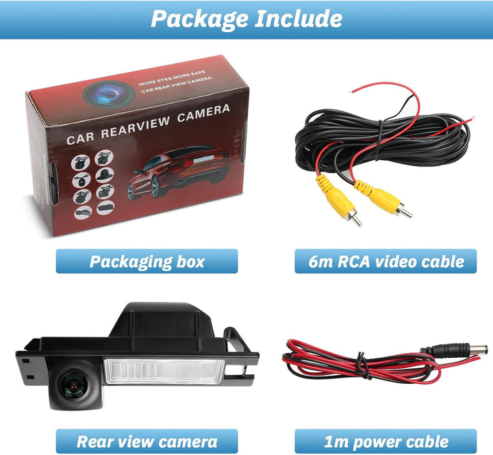Auto Rückfahrkamera für Opel Astra H/Opel Zafira B/Corsa D/Vectra C/Insignia 170 Grad Weitwinkel Aut