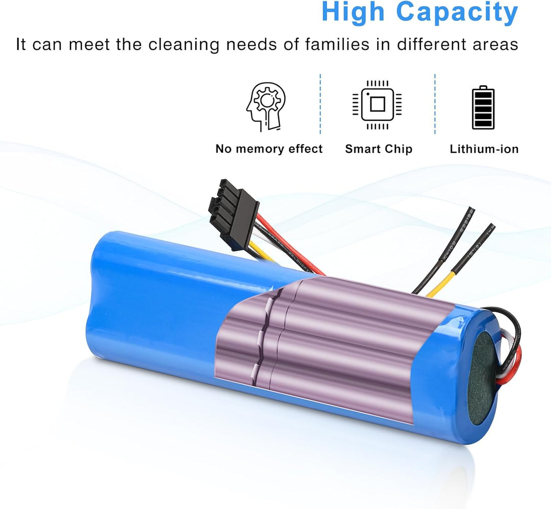 3000mAh Akku Ersatz für Conga 3090,3091,3092,3093 14.8V Li-ion Akku Batterie Staubsauger Robotic Vac