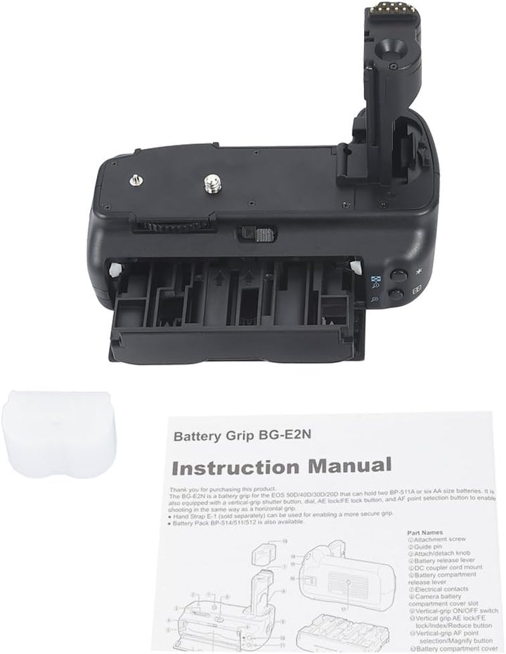 DSTE® Batterie Griff für Canon EOS 20D 30D 40D 50D SLR Digital Kamera als BG-E2N mit (2 packung) BP-