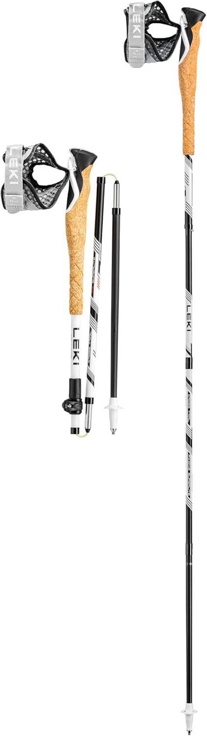 Leki Cross Trail FX Superlite Stöcke Taglia unica white-bright red-black, Taglia unica white-bright