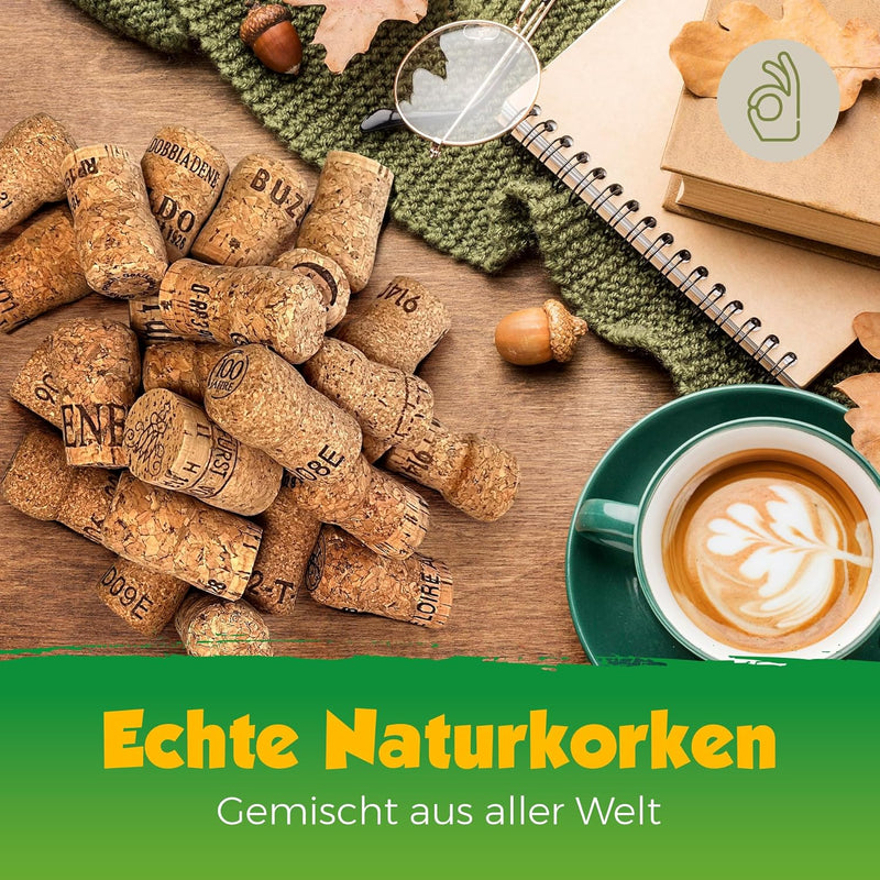 Sekt-Korken/Champagnerverschluss, gebraucht | Deko Hochzeit Basteln Kreationen, 50 Stück