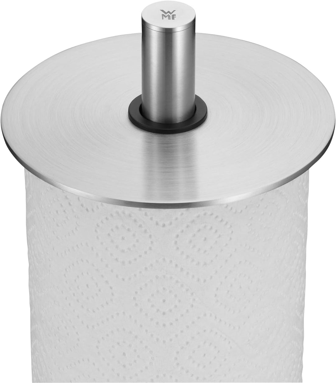 WMF Depot Küchenrollenhalter stehend 32 cm, Cromargan Edelstahl, Silikonfüsse spülmaschinengeeignet