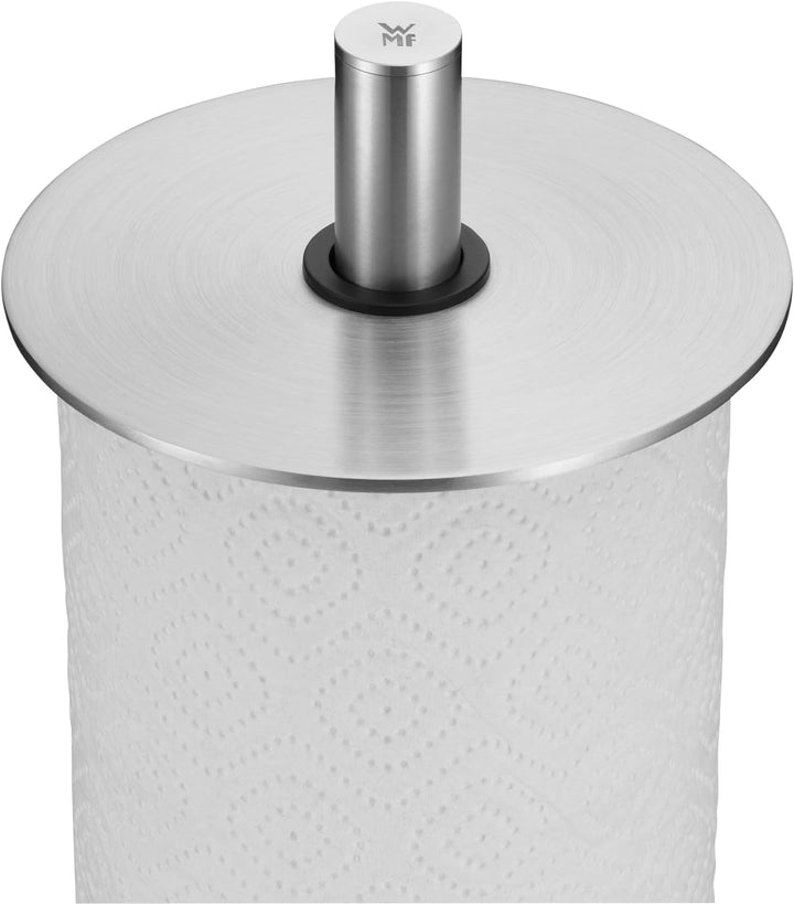 WMF Depot Küchenrollenhalter stehend 32 cm, Cromargan Edelstahl, Silikonfüsse spülmaschinengeeignet