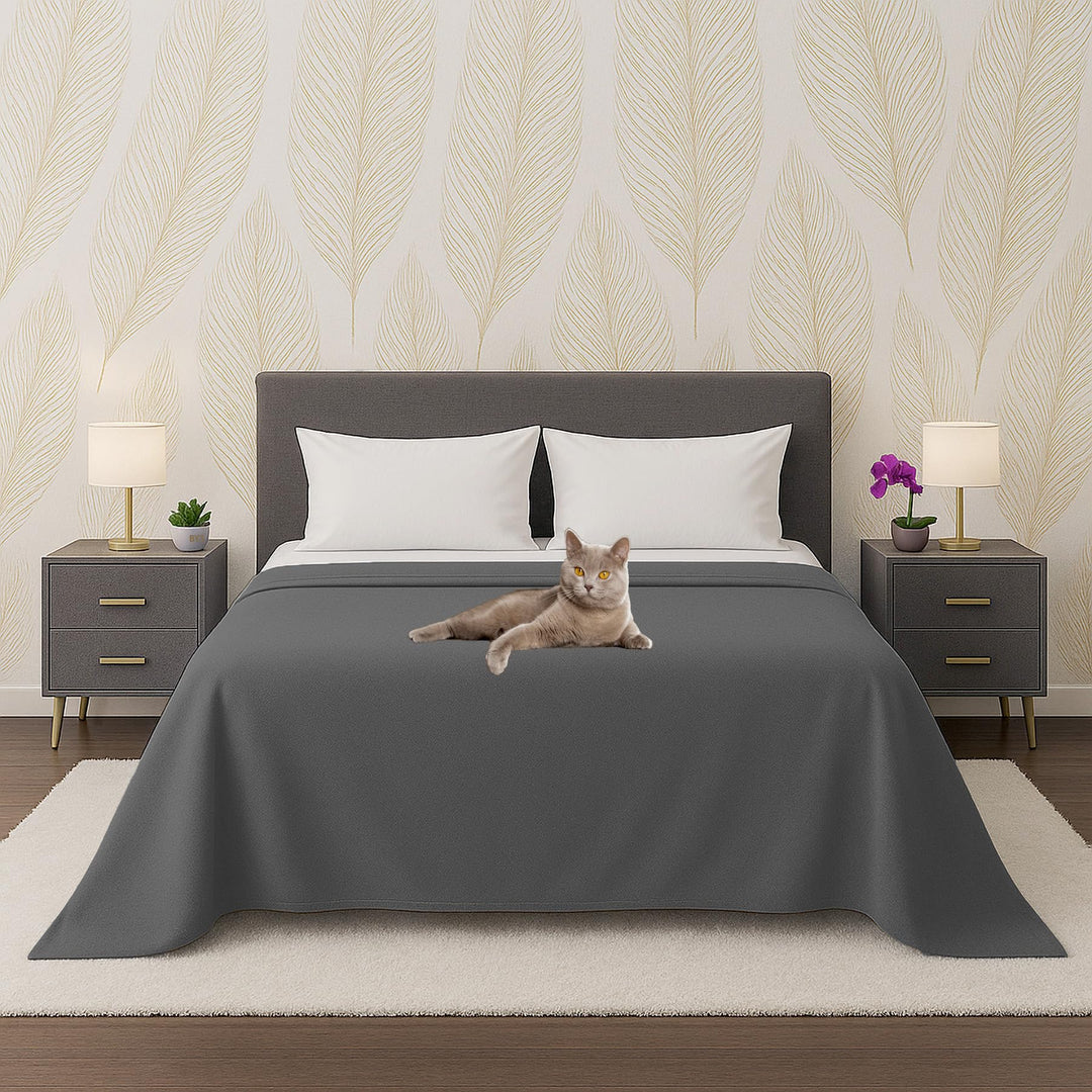 Byour3 - Tagesdecke Reine Baumwolle 100% LICHT Doppelbett Einzelbett Queen Size Bettdecke Rechteckig
