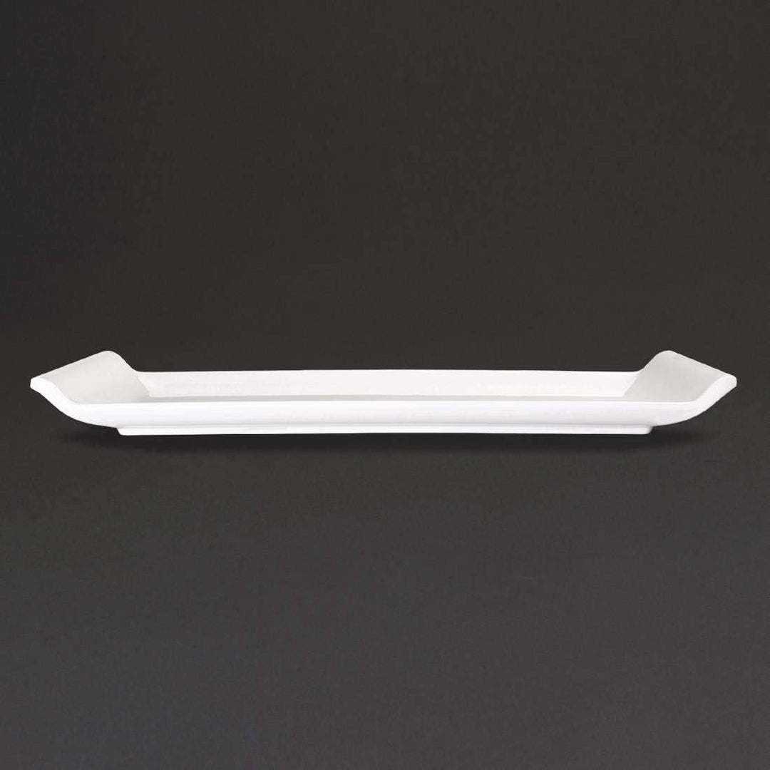Kristallon Melamine Platter White - 300x150x25mm, 25(H) x 300(W) x 150(D)mm