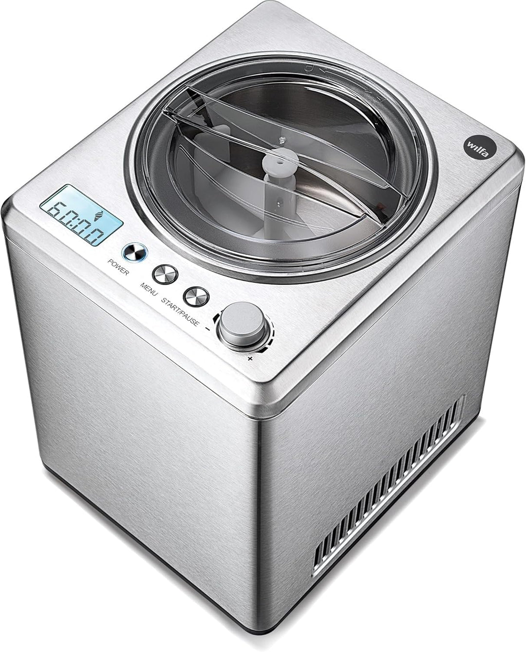 Wilfa VANILLA Eismaschine - 2,5 Liter - selbstkühlender Kompressor 250W - Timer-Funktion - Kühlhalte