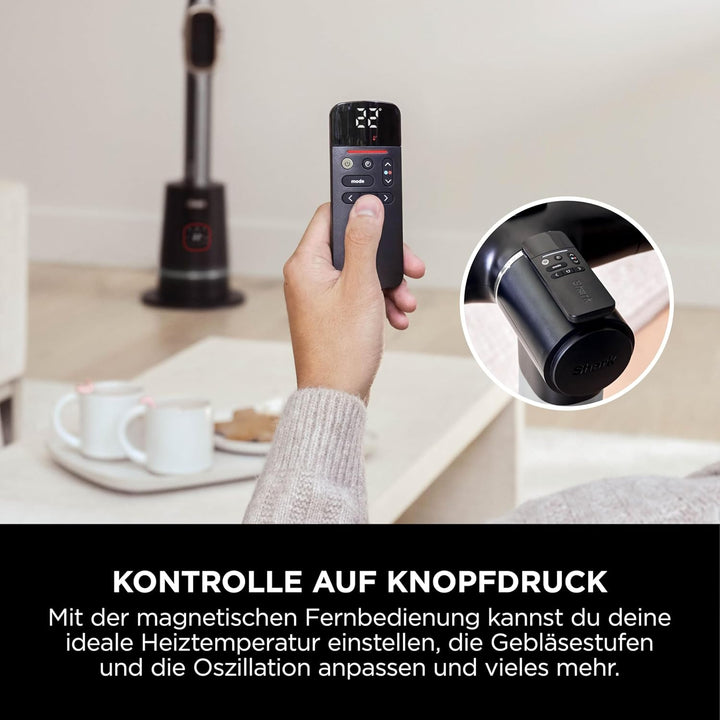 Shark TurboBlade Cool + Heat 2-in-1 Ventilator & Heizlüfter mit Thermo IQ, Fernbedienung & Oszillati