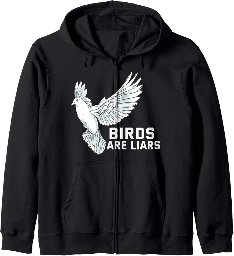 Funny Bird Watching Meme Gifts Pigeon Birds Arent Real Kapuzenjacke