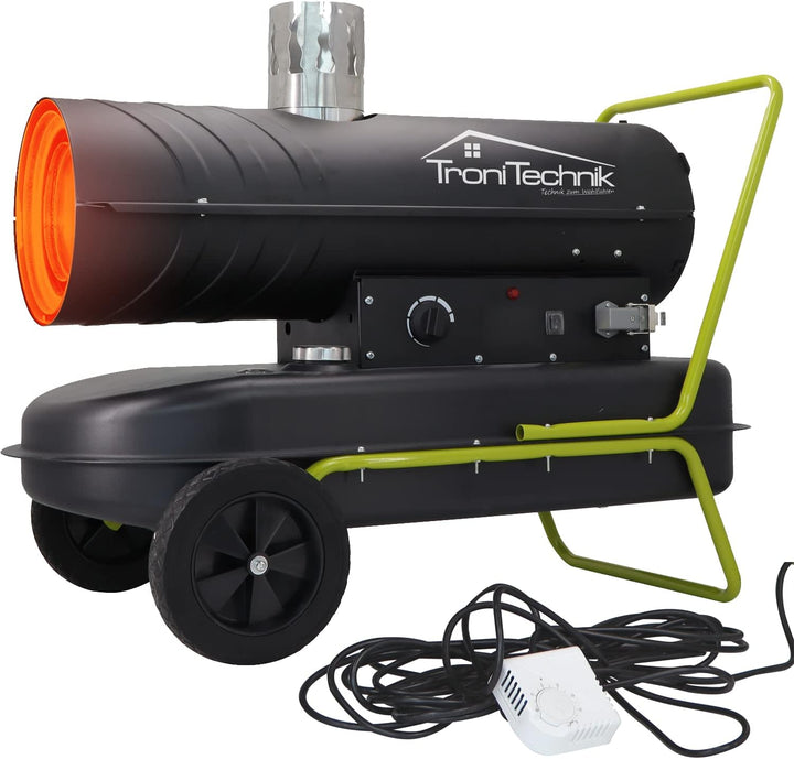 Tronitechnik® Heizkanone Dieselheizgebläse Dieselheizer 20kW Diesel betriebener Heissluftgenerator H