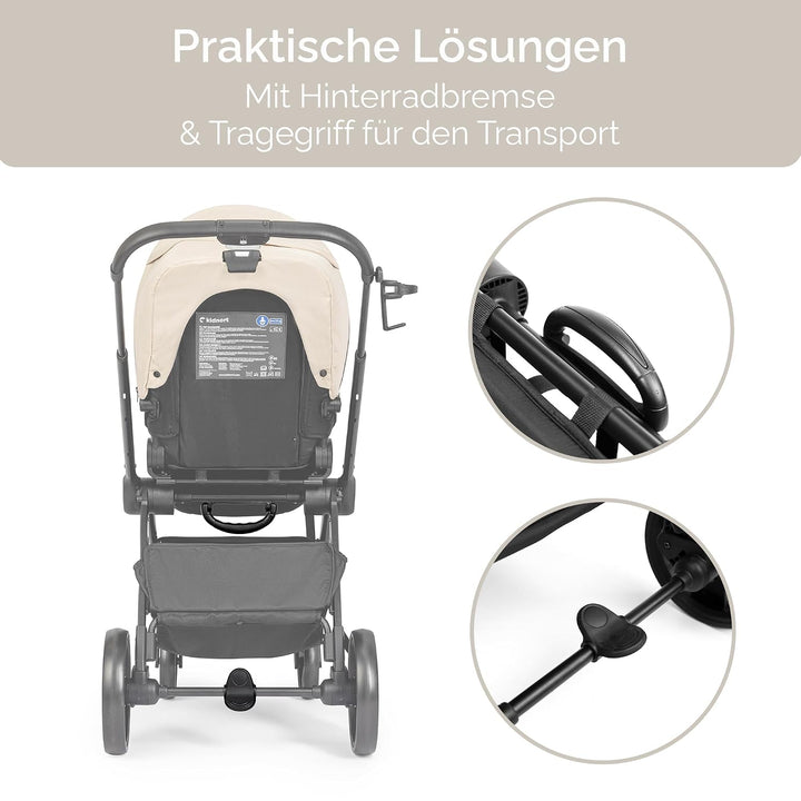 Isbjörn Kinderbuggy ab Geburt bis 22 kg, klappbar mit Liegefunktion, umsetzbare Sitzeinheit, grosse