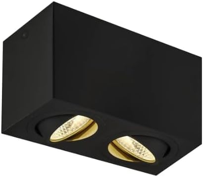 SLV TRILEDO Double, LED Indoor Deckenaufbauleuchte, schwarz, 3000K, 16W