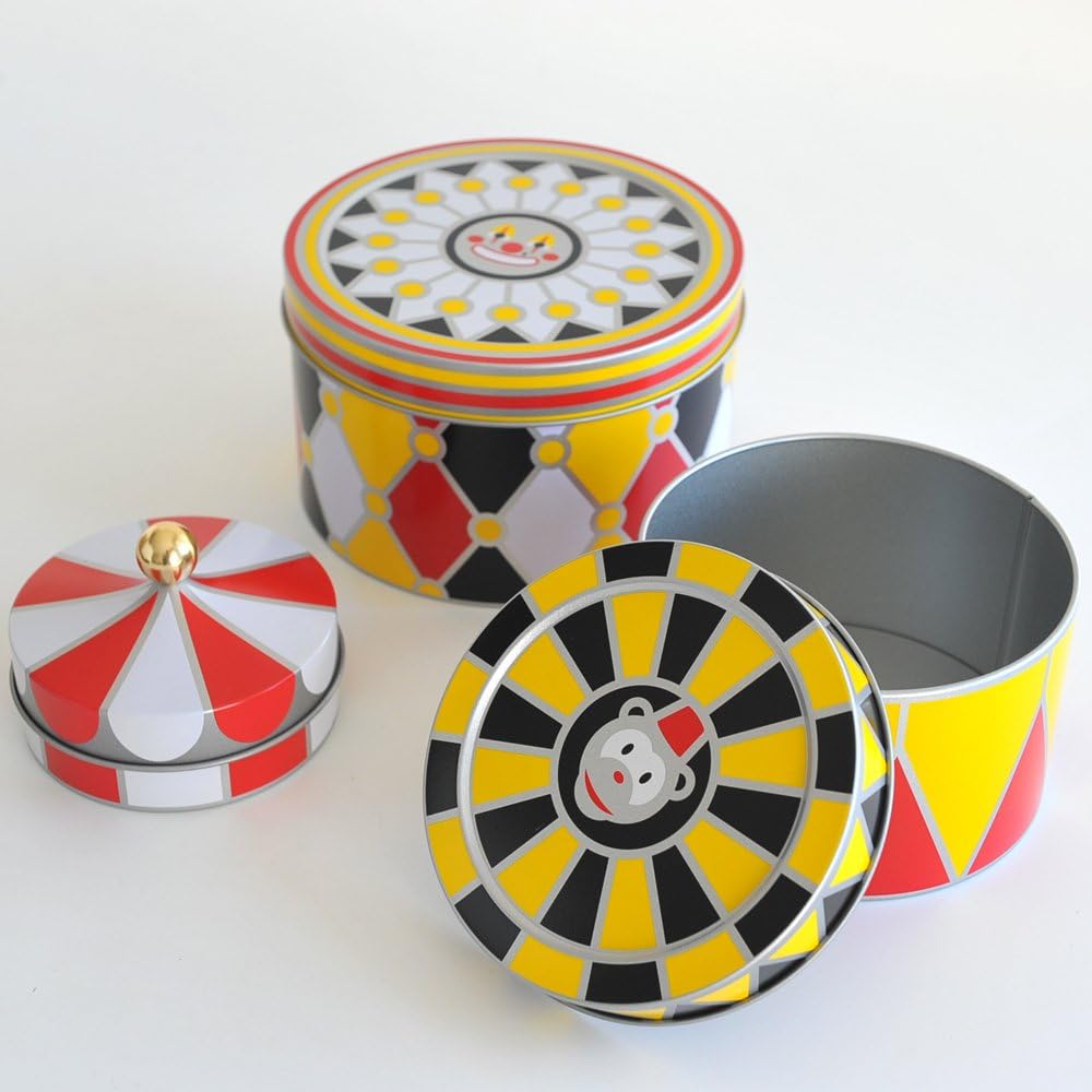 Alessi Circus| MW31S3 - Allzweckbox Design, Weissblech, 13.00 x 19.50 x cm Set mit 3 Schachteln, Set
